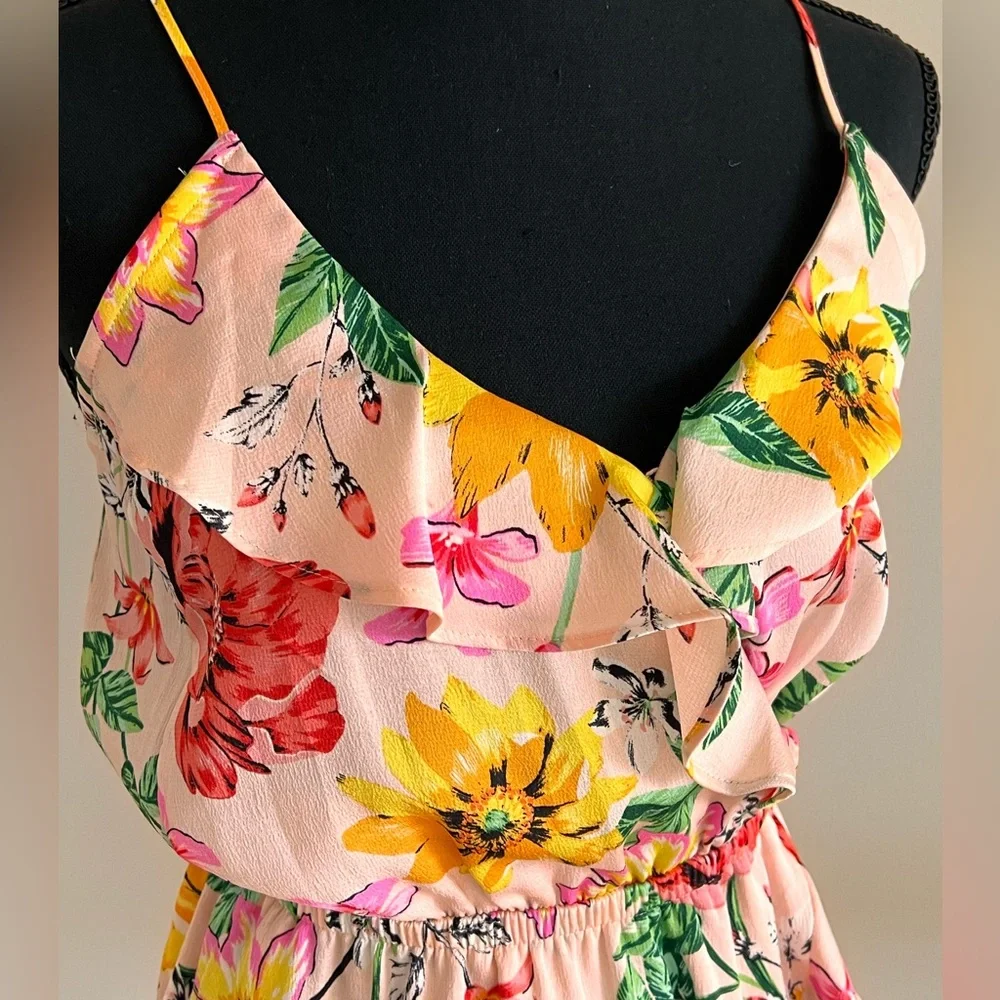 Flora Express Mini Dress with Wrap top in Floral - Picture 5 of 5